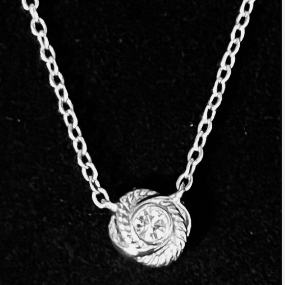 NEW Kate Spade New York Infinity and Beyond Knot Mini Pendant Necklace Silver - Picture 6 of 7